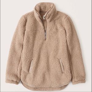 Abercrombie half-zip Sherpa